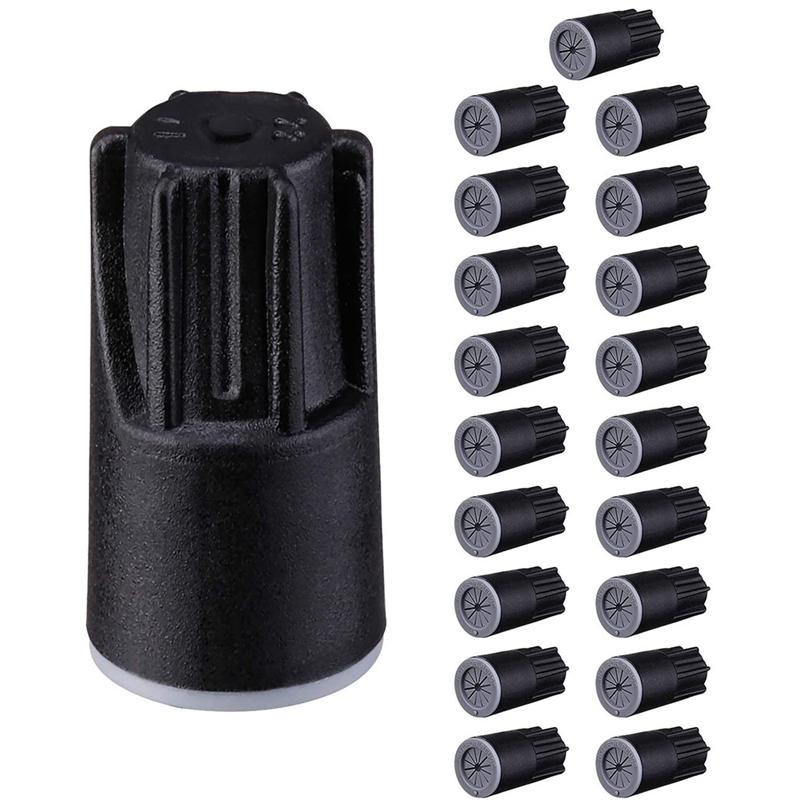 Outdoor Lighting Wire Connectors - ABJA-ขั้วต่อสายไฟกันน้ํา,ฝาจาระบี,น็อตฝาสายไฟฟ้ากลางแจ้งสําหรับแสงแนวนอนแรงดันต่ํา,สีดํา
