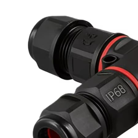 Outdoor Lighting Wire Connectors - กล่องเชื่อมต่อสายไฟรูปตัว T แบบ 3 พิน กันน้ำ