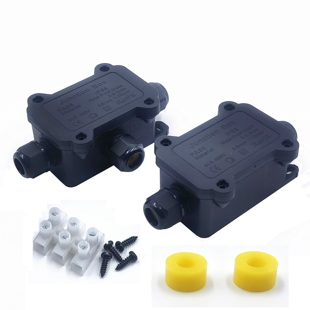 Outdoor Lighting Wire Connectors - กล่องเชื่อมต่อกันน้ำ IP68 แบบ 2/3 ทาง สำหรับสายเคเบิลภายนอกอาคาร