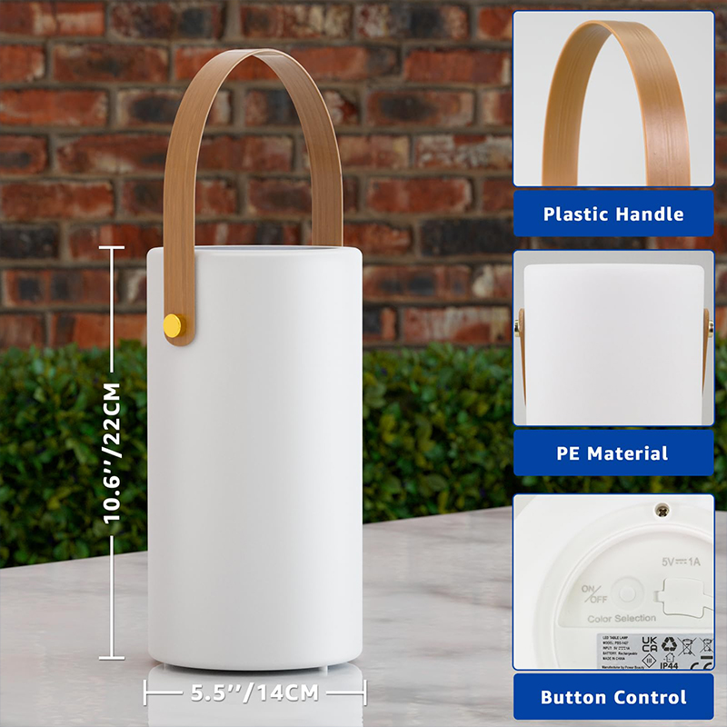 Outdoor Lighting Battery Operated - โคมไฟตั้งโต๊ะพลังงานแสงอาทิตย์ โคมไฟกลางแจ้ง 2 in 1 ใช้แบตเตอรี่แบบชาร์จไฟได้