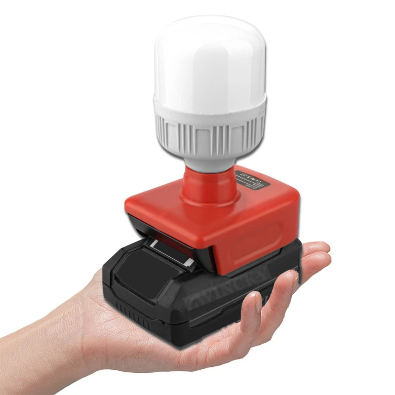 Outdoor Lighting Battery Powered - ไฟฉายพกพาเหมาะสำหรับหลอดไฟ LED E27 ไร้สาย 18V ของ