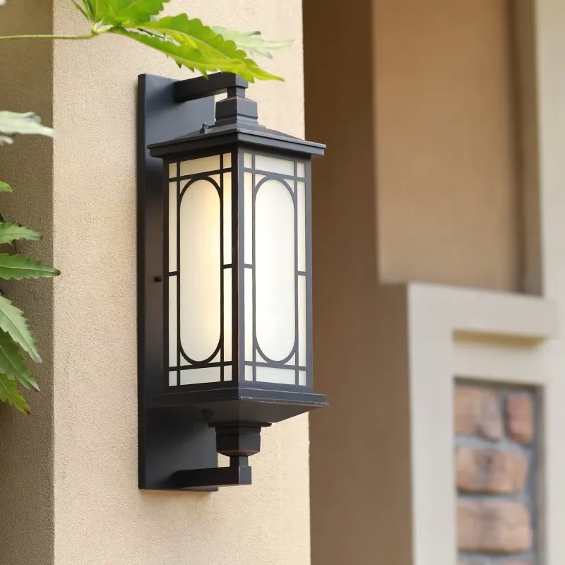 Outdoor Lighting Wall - โคมไฟติดผนังภายนอกแบบโมเดิร์น สไตล์ใหม่ อลูมิเนียม LED กันน้ำ สำหรับใช้ในสวน