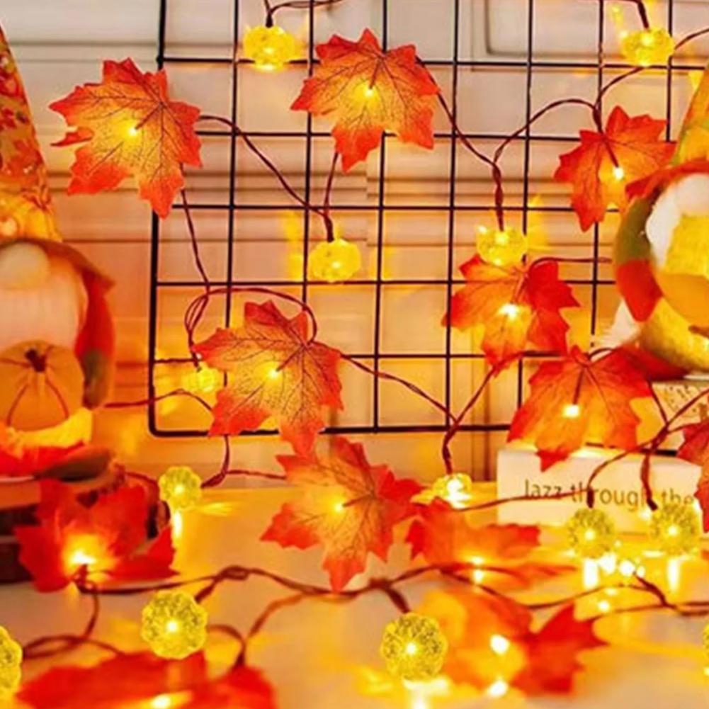ไฟประดับรูปใบเมเปิลและฟักทองแบ - Outdoor Lighting Battery Operated บทวิจารณ์และราคา