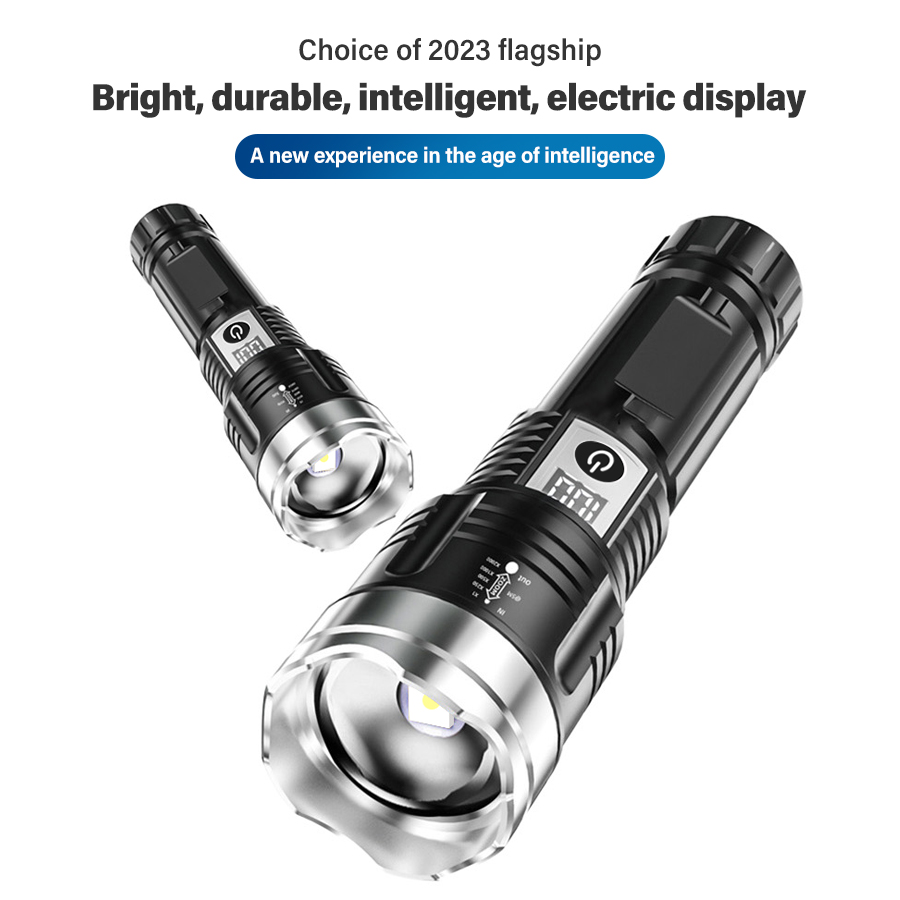 ไฟฉาย LED กำลังสูง 200000LM แบ - Outdoor Lighting Battery Powered บทวิจารณ์และราคา