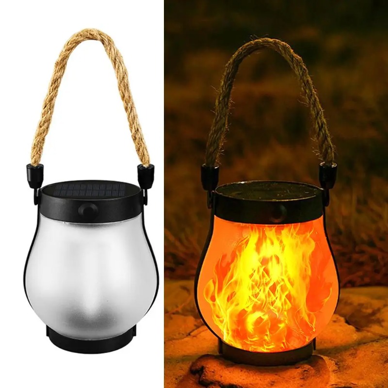 โคมไฟพลังงานแสงอาทิตย์แบบชาร์จ - Solar Lantern Hanging บทวิจารณ์และราคา
