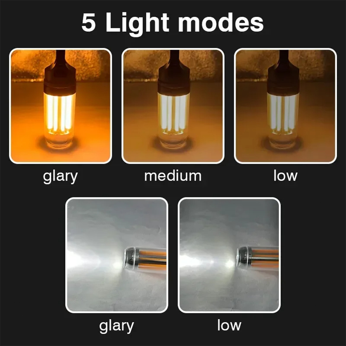 Usb ชาร์จไฟ Led แคมป์ไฟกันน้ำโ - Outdoor Lighting On Fence บทวิจารณ์และราคา