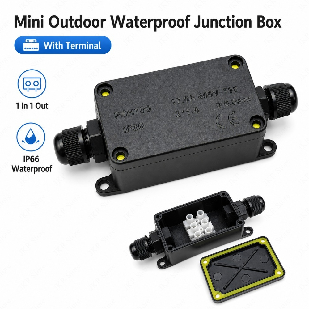กล่องต่อสายไฟกันน้ำ IP66 แบบ 2 - Outdoor Lighting Wire Connectors บทวิจารณ์และราคา