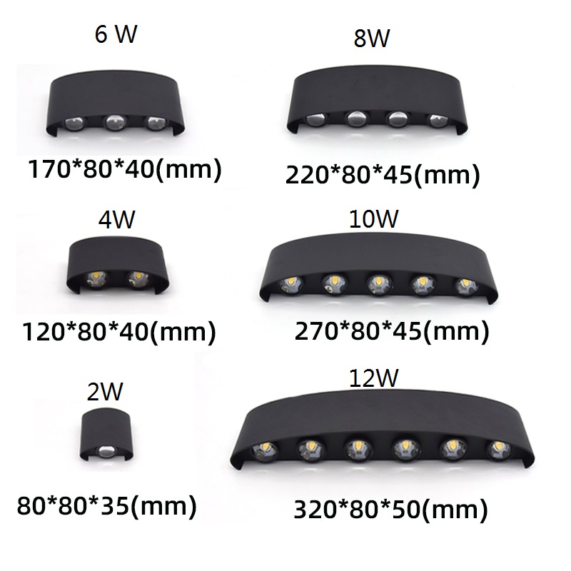 ไฟติดผนัง LED 2W 4W 6W 8W 10W  - Outdoor Lighting Wall Mount บทวิจารณ์และราคา