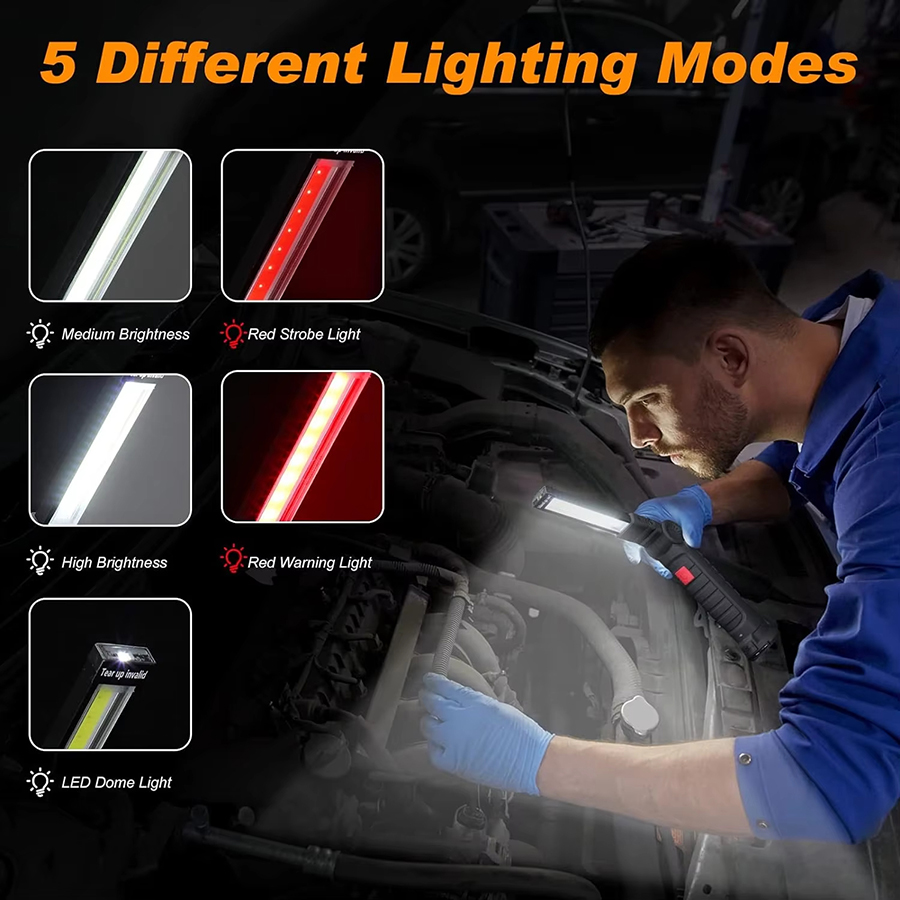 ไฟฉาย LED แบบพกพาพร้อมตะขอแม่เ - Outdoor Lighting Landscape บทวิจารณ์และราคา