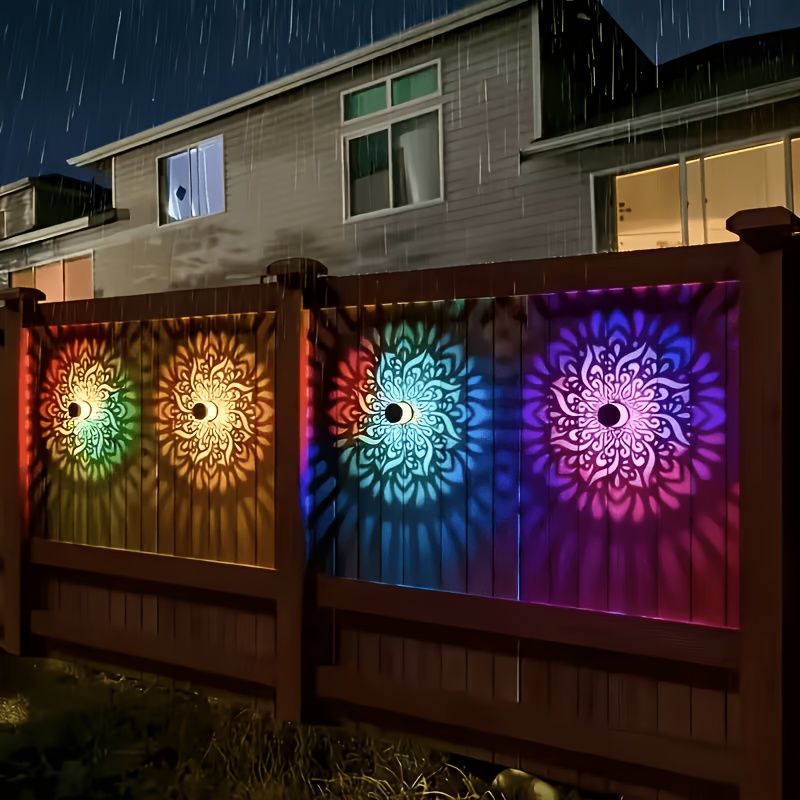 ไฟรั้วพลังงานแสงอาทิตย์ 1/2/4  - Outdoor Lighting Wall บทวิจารณ์และราคา