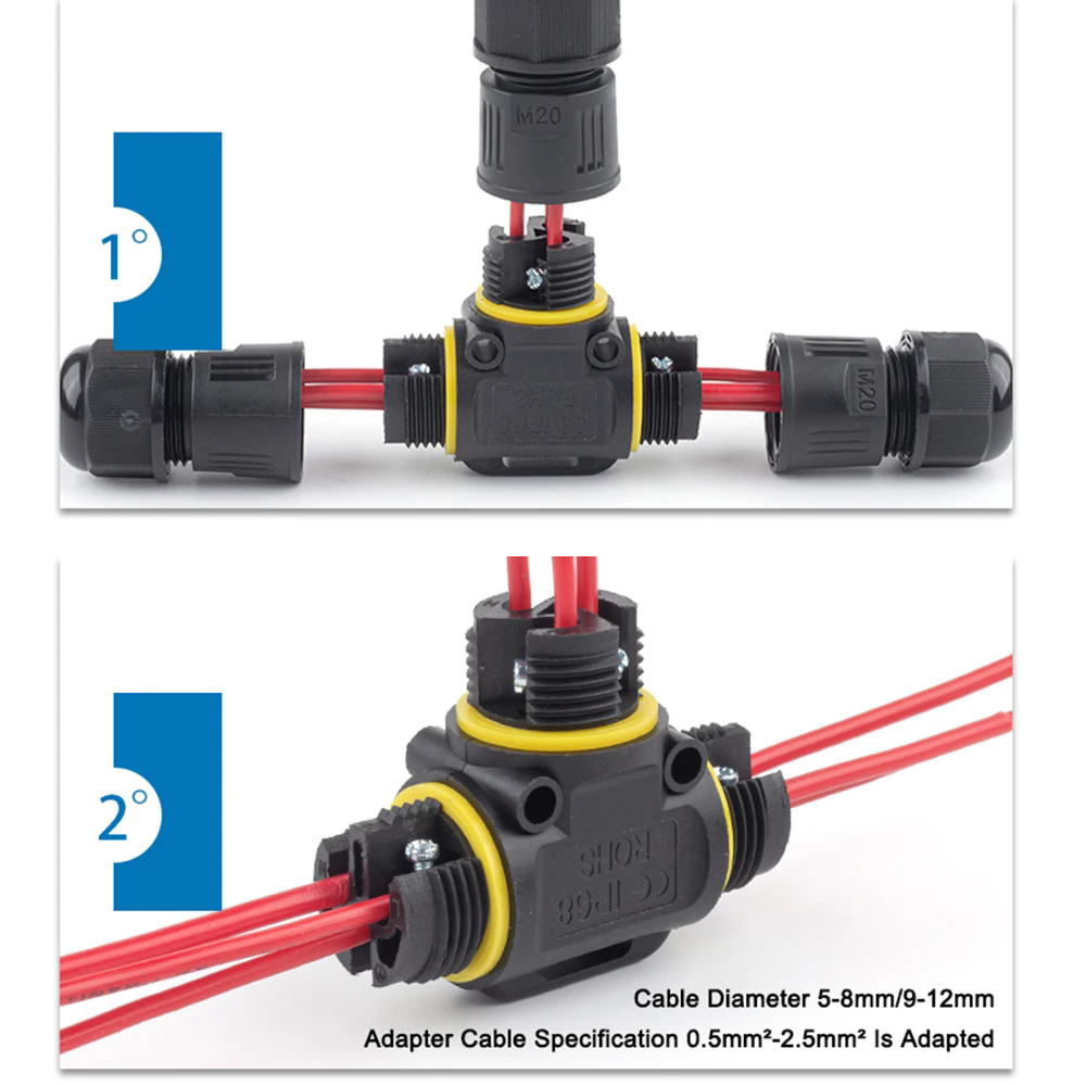 กล่องเชื่อมต่อสายไฟฟ้ากันน้ำกล - Outdoor Lighting Wire Connectors บทวิจารณ์และราคา