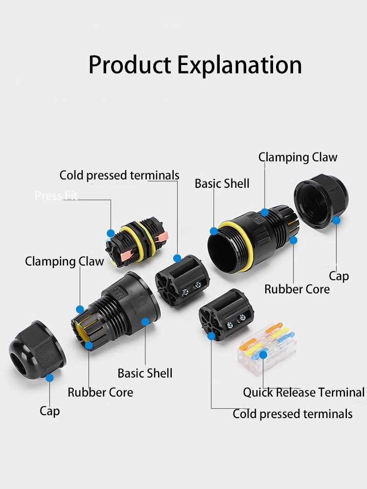 กล่องเชื่อมต่อสายไฟฟ้ากันน้ำกล - Outdoor Lighting Wire Connectors บทวิจารณ์และราคา