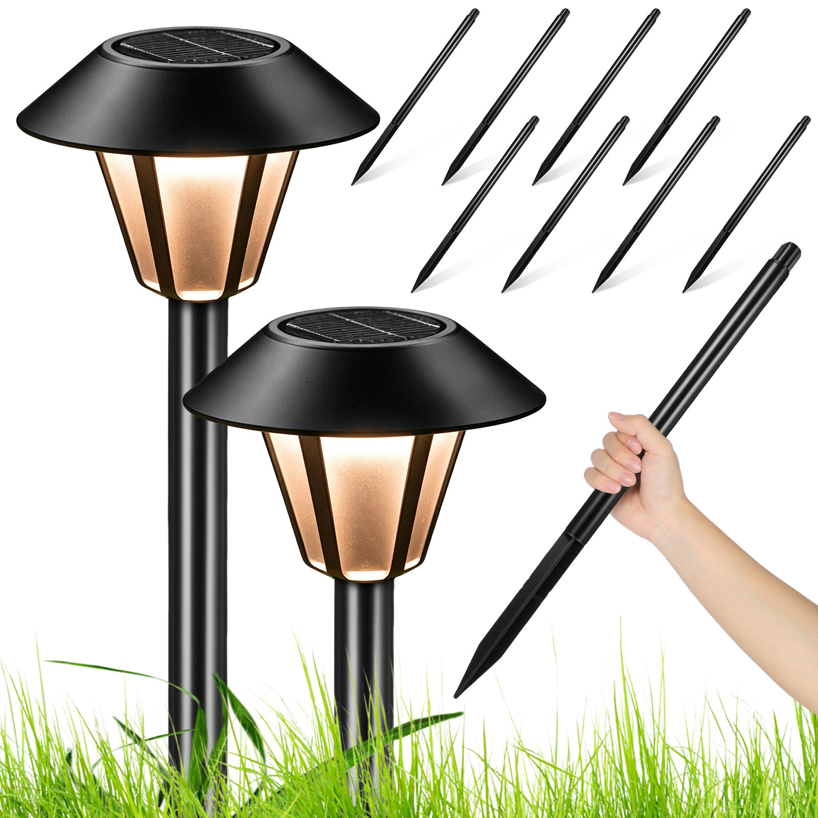 ชุดเสาไฟพลังงานแสงอาทิตย์ 8 ชิ - Outdoor Lighting Landscape บทวิจารณ์และราคา