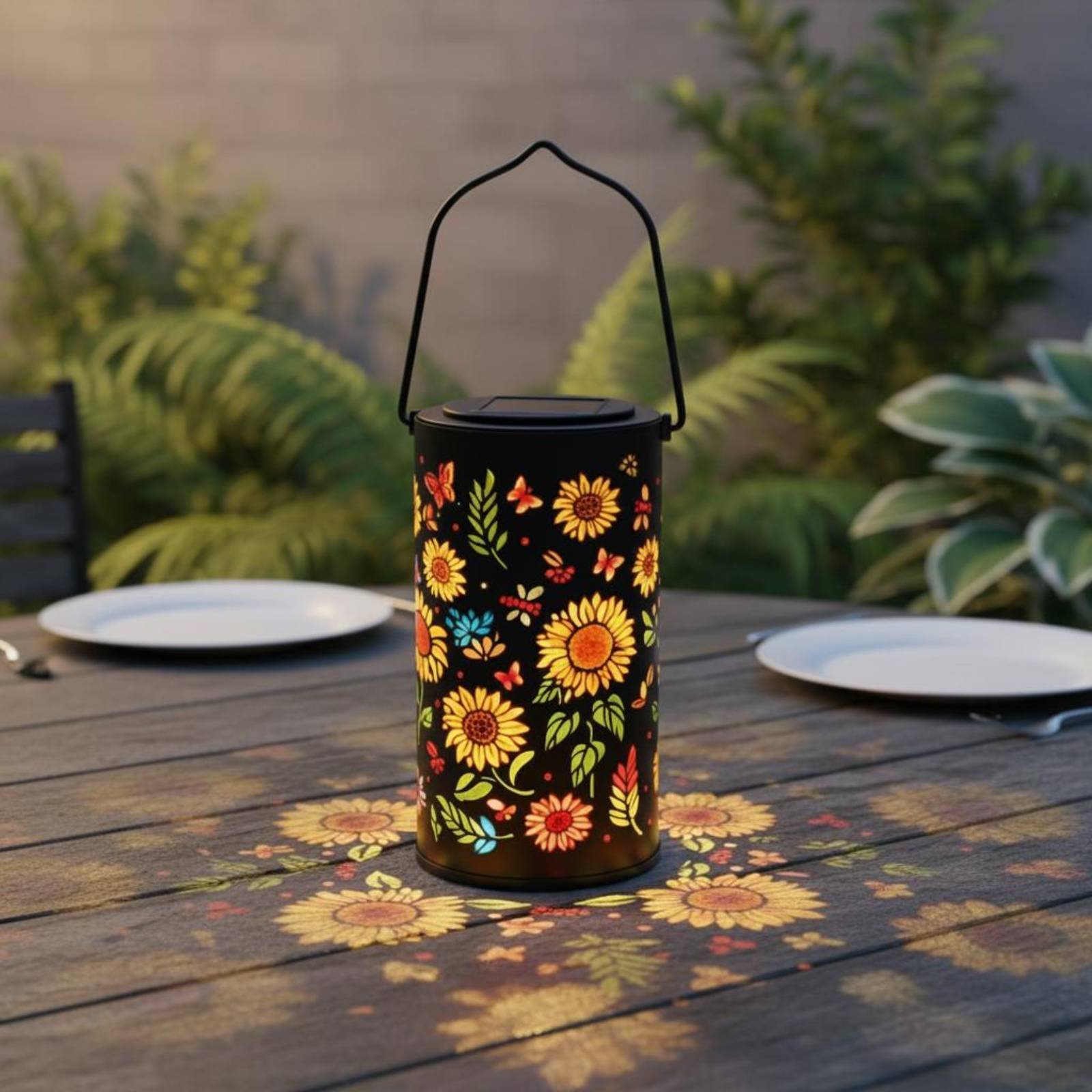 โคมไฟพลังงานแสงอาทิตย์หลากสีสั - Solar Lantern Hanging บทวิจารณ์และราคา