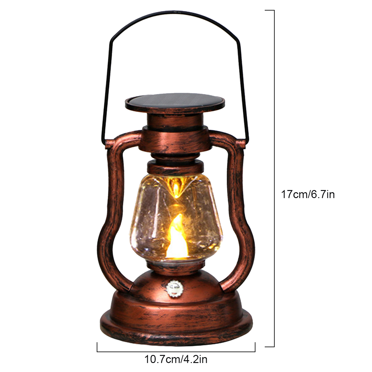 ไฟบรรยากาศสไตล์เรโทร LED พลังง - Solar Lantern Hanging บทวิจารณ์และราคา