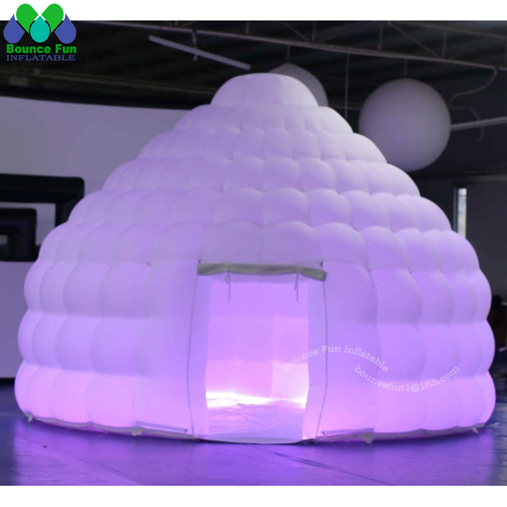 สีขาว Inflatable Igloo เต็นท์โ - Outdoor Lighting Rental บทวิจารณ์และราคา