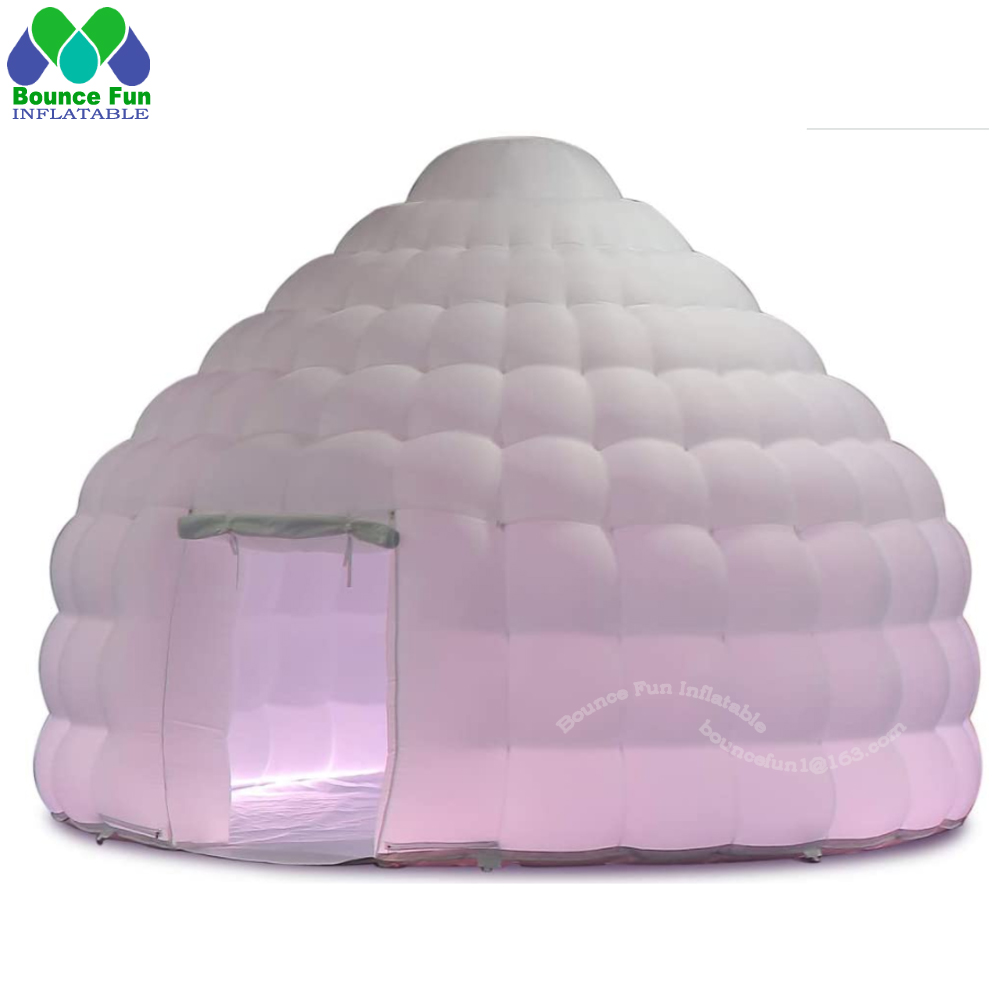 สีขาว Inflatable Igloo เต็นท์โ - Outdoor Lighting Rental บทวิจารณ์และราคา