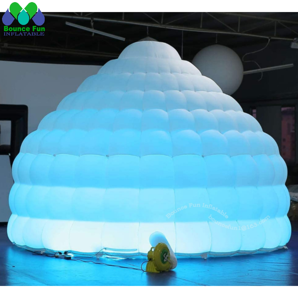 สีขาว Inflatable Igloo เต็นท์โ - Outdoor Lighting Rental บทวิจารณ์และราคา
