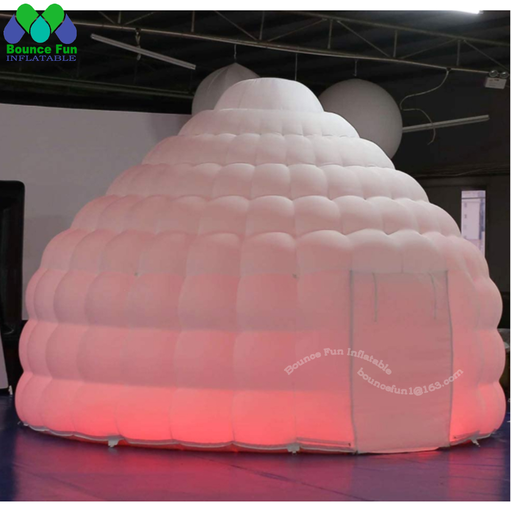 สีขาว Inflatable Igloo เต็นท์โ - Outdoor Lighting Rental บทวิจารณ์และราคา