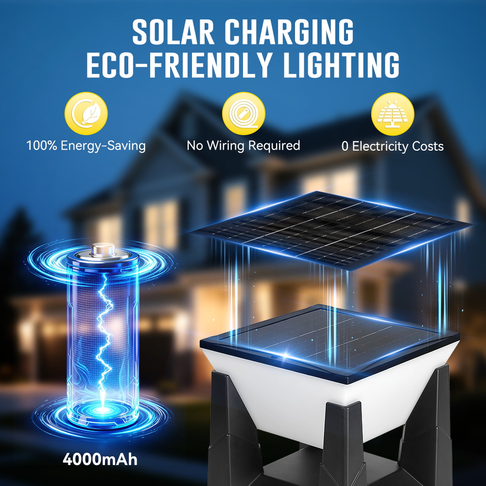ไฟเสาโซลาร์ 3 สี IP65 กันน้ำ ไ - Outdoor Lighting On Fence บทวิจารณ์และราคา