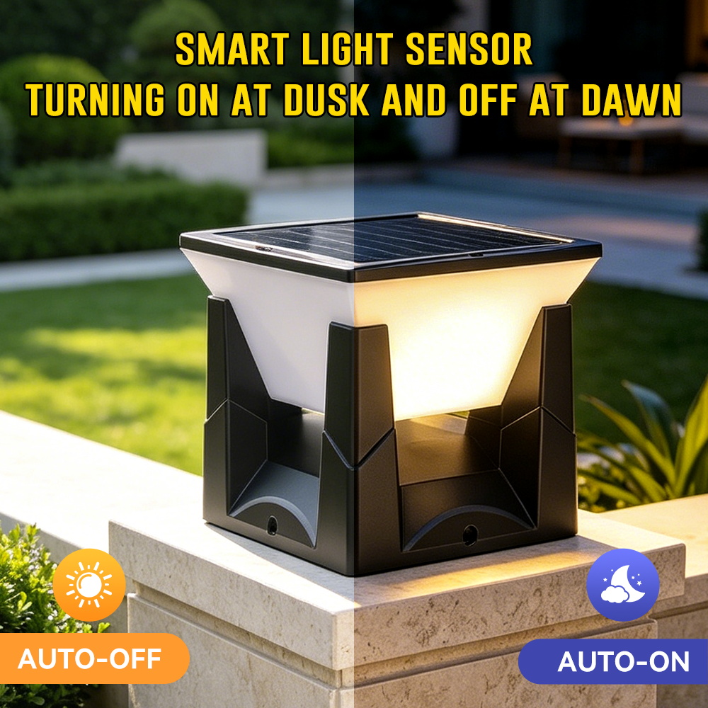 ไฟเสาโซลาร์ 3 สี IP65 กันน้ำ ไ - Outdoor Lighting On Fence บทวิจารณ์และราคา