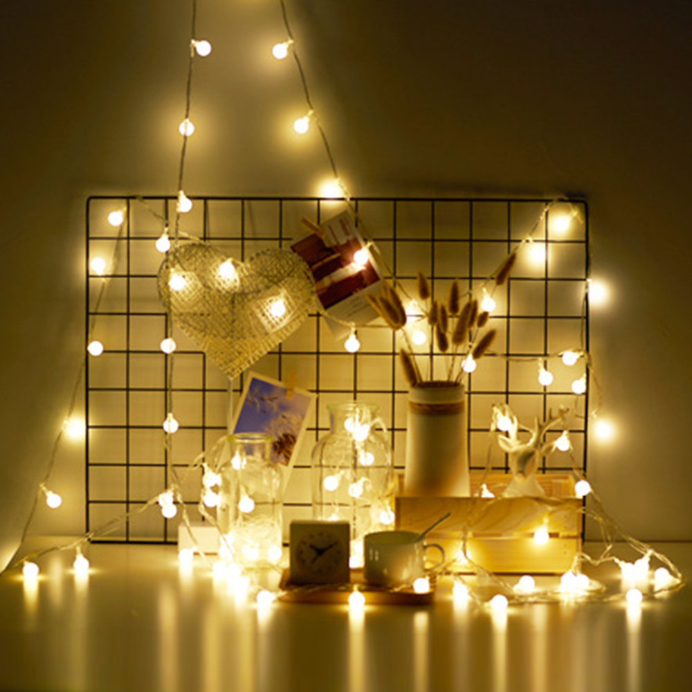 3M/6M/10M Ball LED String Ligh - Outdoor Lighting Battery Operated บทวิจารณ์และราคา