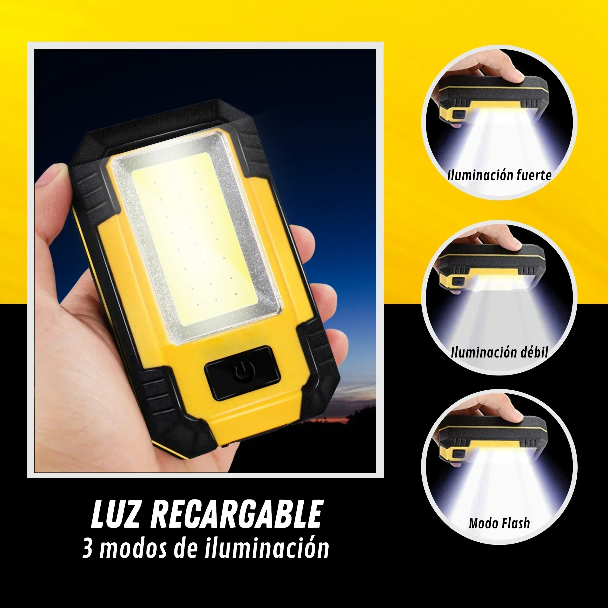 ไฟฉายชาร์จได้ 4000mAh แสงสว่าง - Outdoor Lighting Landscape บทวิจารณ์และราคา