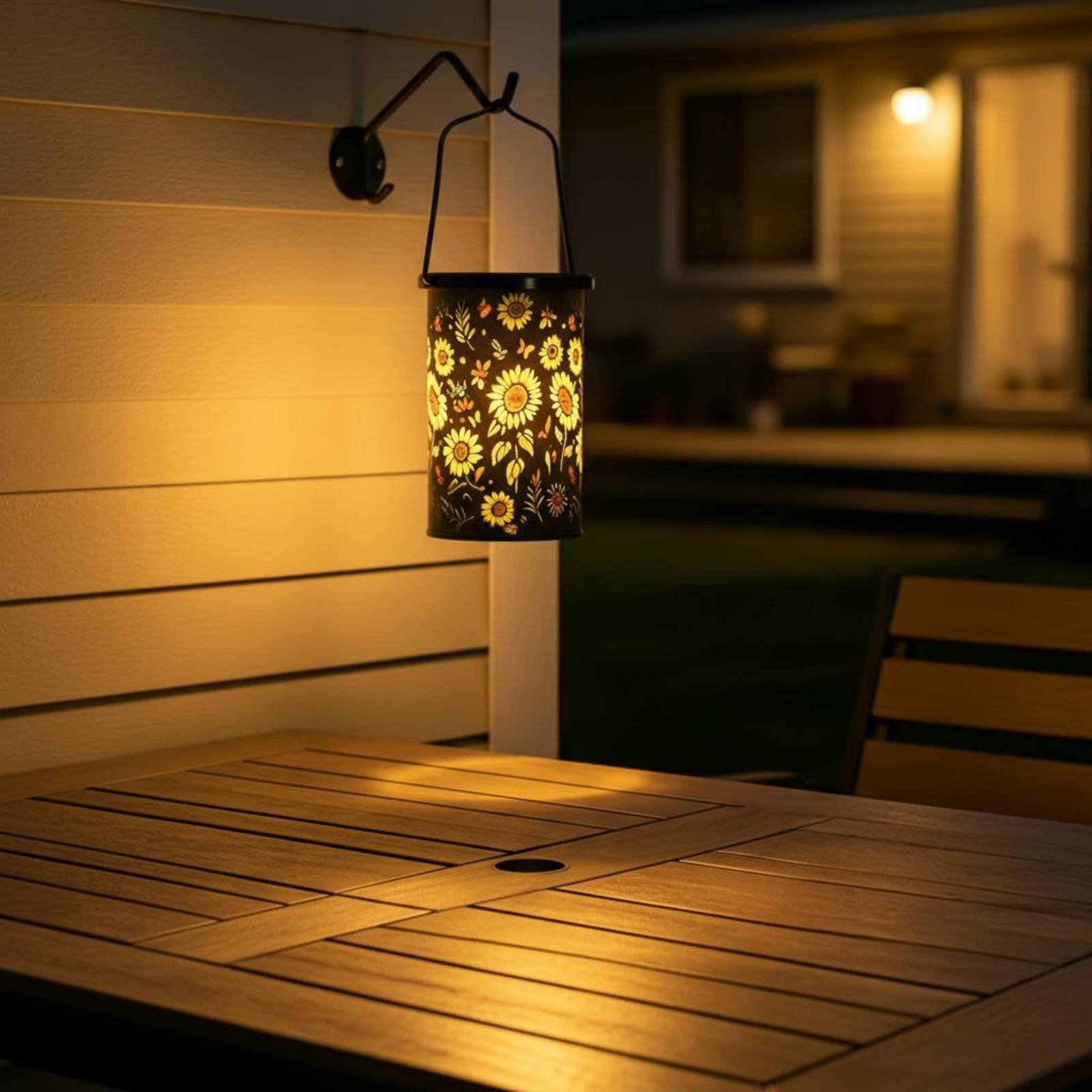 โคมไฟลายดอกไม้ ดีไซน์วินเทจ โค - Outdoor Lighting Battery Powered บทวิจารณ์และราคา