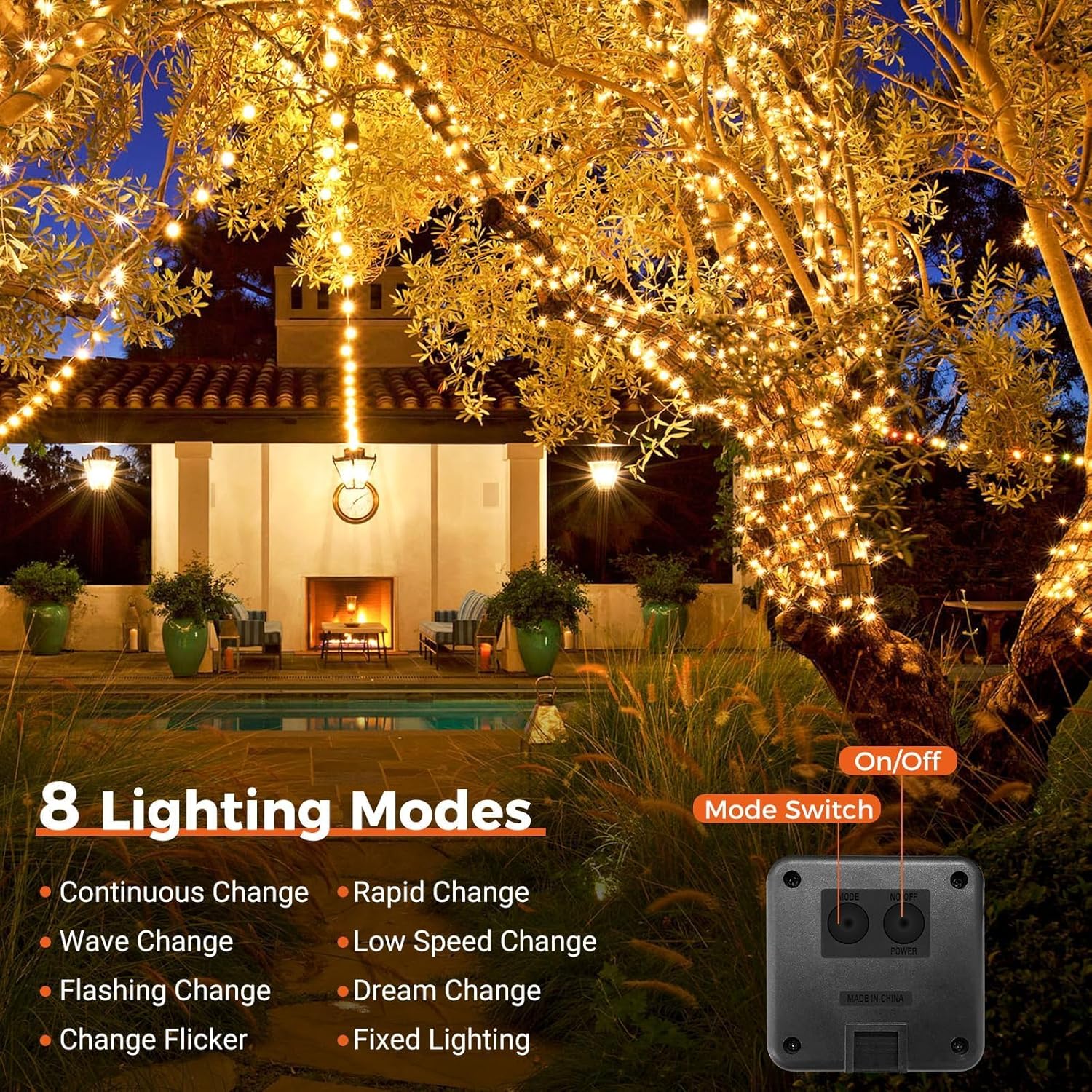 1/2/4PCS พลังงานแสงอาทิตย์ Str - Outdoor Lighting On Fence บทวิจารณ์และราคา