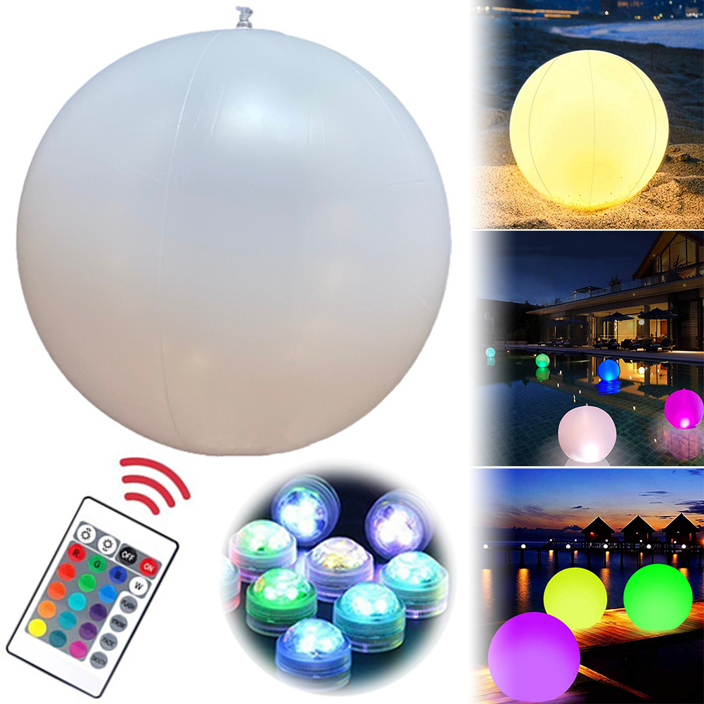 1-4 ชิ้นไฟสระว่ายน้ำลอยน้ำพร้อ - Outdoor Lighting Around Pool บทวิจารณ์และราคา
