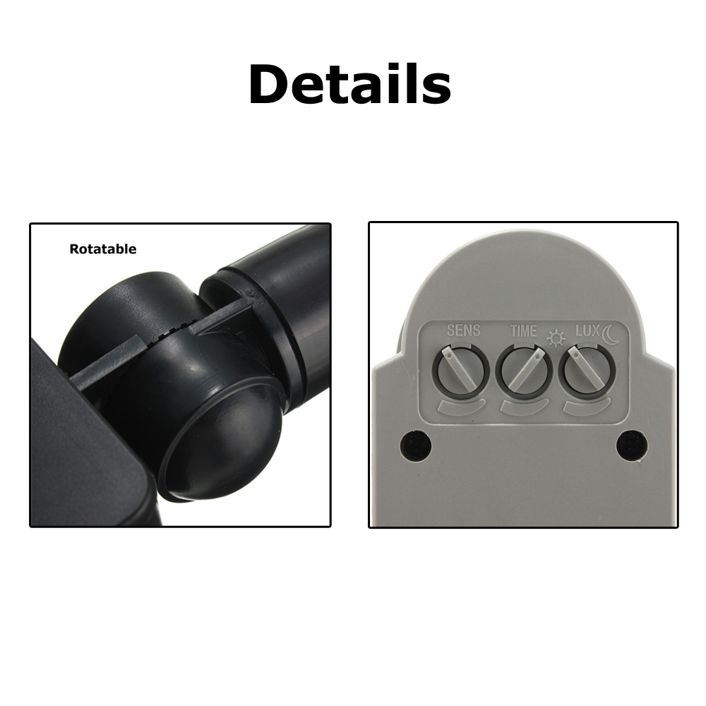 Motion Sensor 220V 12V Motion  - Outdoor Lighting Timer Switch บทวิจารณ์และราคา