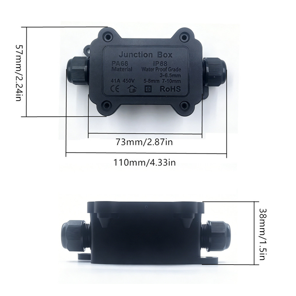 กล่องเชื่อมต่อกันน้ำ IP68 แบบ  - Outdoor Lighting Wire Connectors บทวิจารณ์และราคา