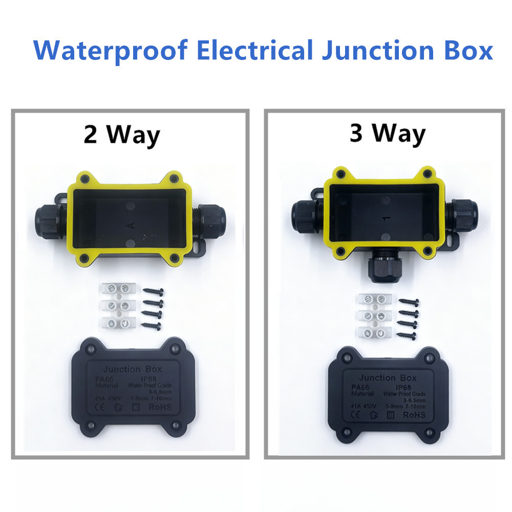 กล่องเชื่อมต่อกันน้ำ IP68 แบบ  - Outdoor Lighting Wire Connectors บทวิจารณ์และราคา