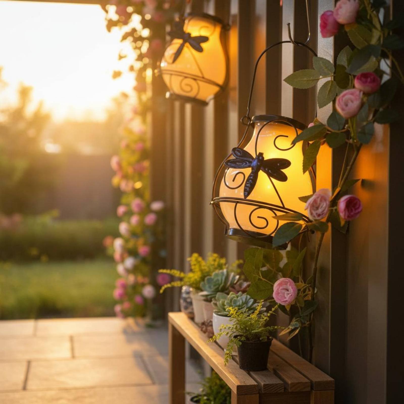 โคมไฟผีเสื้อพลังงานแสงอาทิตย์  - Outdoor Lighting Battery Powered บทวิจารณ์และราคา