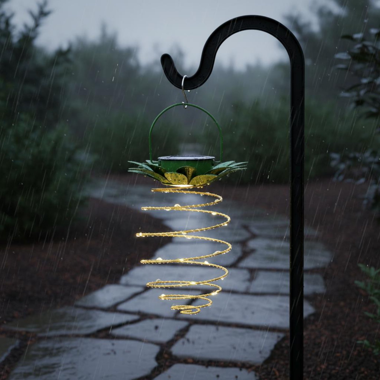 โคมไฟพลังงานแสงอาทิตย์รูปสับปะ - Outdoor Lighting Battery Powered บทวิจารณ์และราคา