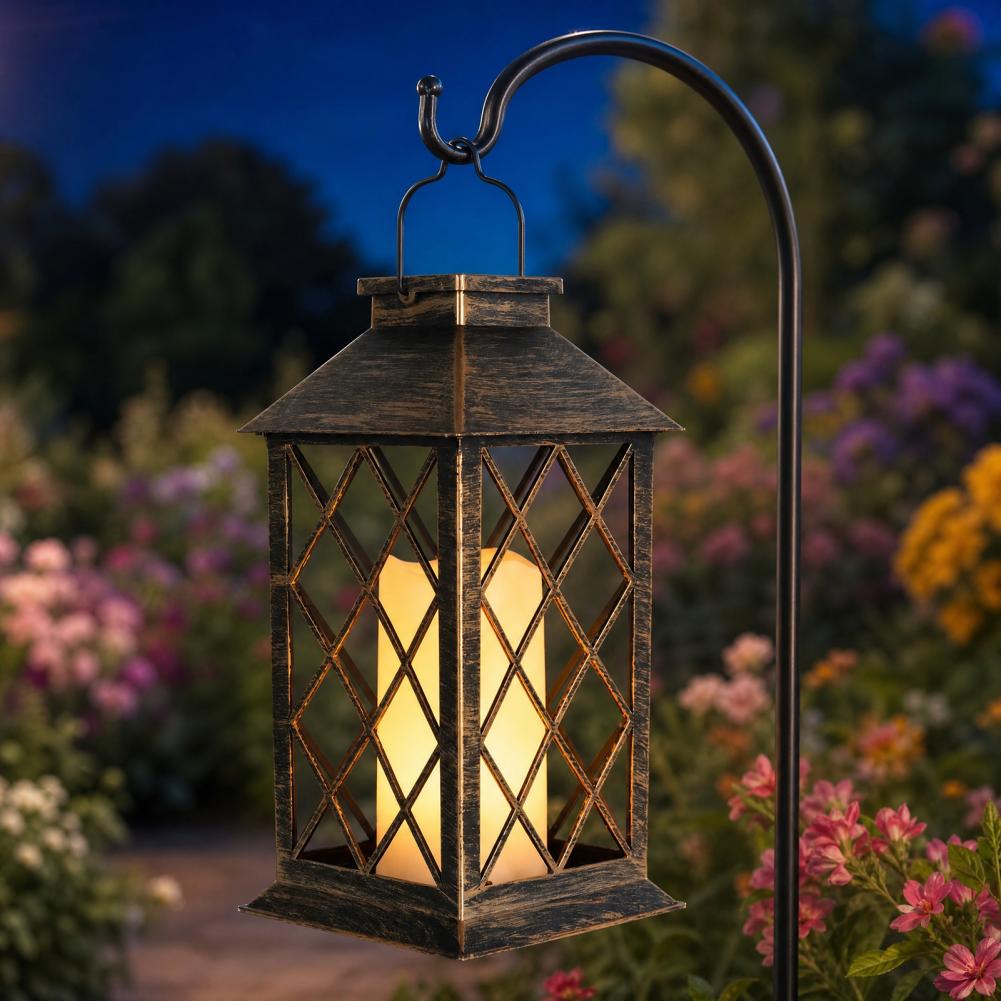 โคมไฟพลังงานแสงอาทิตย์แบบย้อนย - Solar Lantern Hanging บทวิจารณ์และราคา