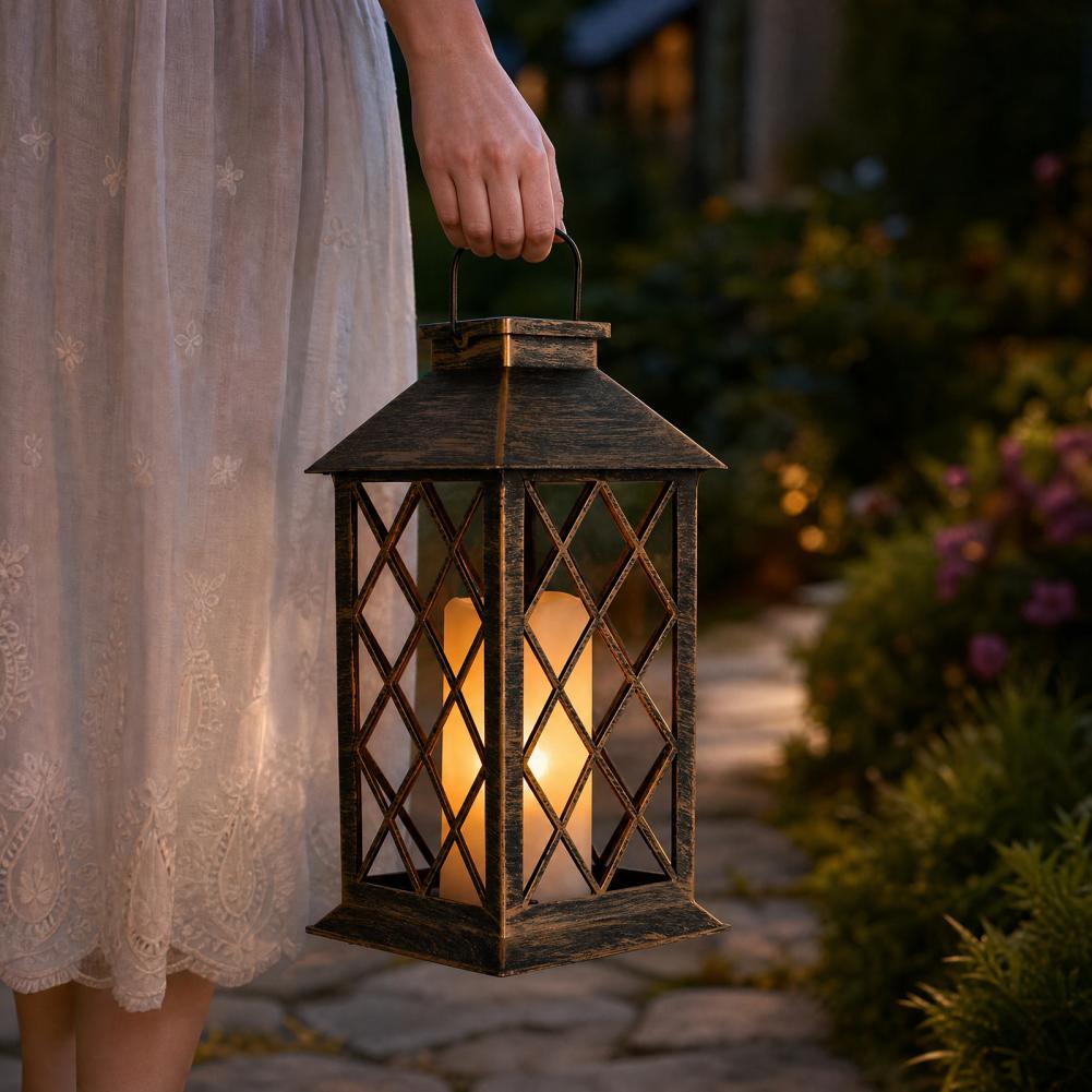 โคมไฟพลังงานแสงอาทิตย์แบบย้อนย - Solar Lantern Hanging บทวิจารณ์และราคา
