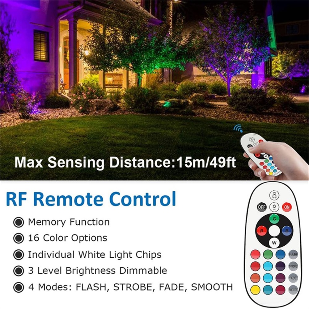 ไฟส่องสว่างภูมิทัศน์ RGBW 10W  - Outdoor Lighting Landscape บทวิจารณ์และราคา