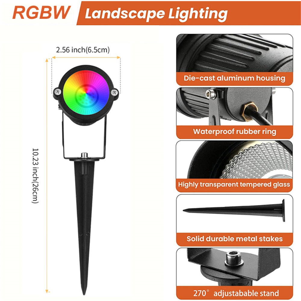 ไฟส่องสว่างภูมิทัศน์ RGBW 10W  - Outdoor Lighting Landscape บทวิจารณ์และราคา