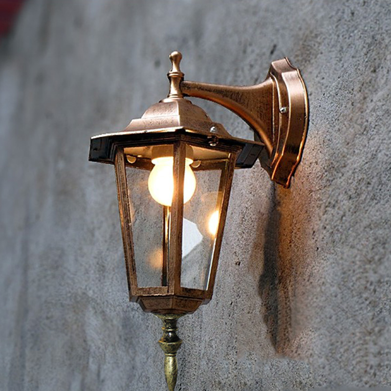 ยุโรปสไตล์ Retro LED โคมไฟติดผ - Outdoor Lighting Wall Mount บทวิจารณ์และราคา