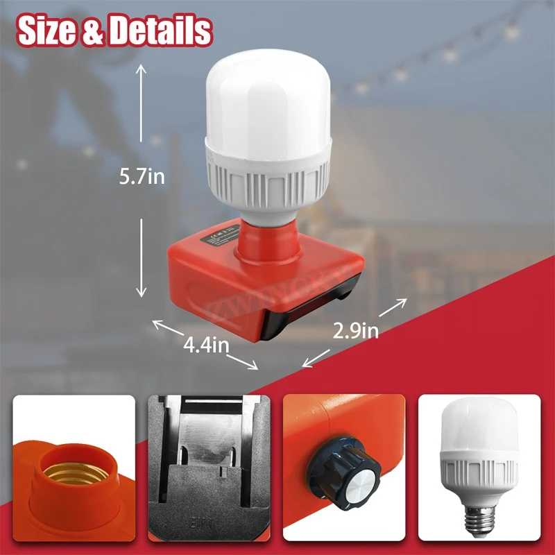 ไฟฉายพกพาเหมาะสำหรับหลอดไฟ LED - Outdoor Lighting Battery Powered บทวิจารณ์และราคา