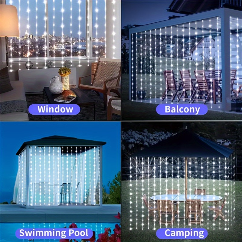 พลังงานแสงอาทิตย์ผ้าม่านLights - Outdoor Lighting On Fence บทวิจารณ์และราคา