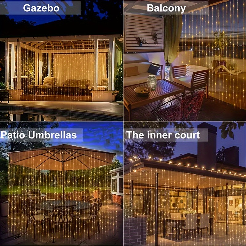 พลังงานแสงอาทิตย์ผ้าม่านLights - Outdoor Lighting On Fence บทวิจารณ์และราคา