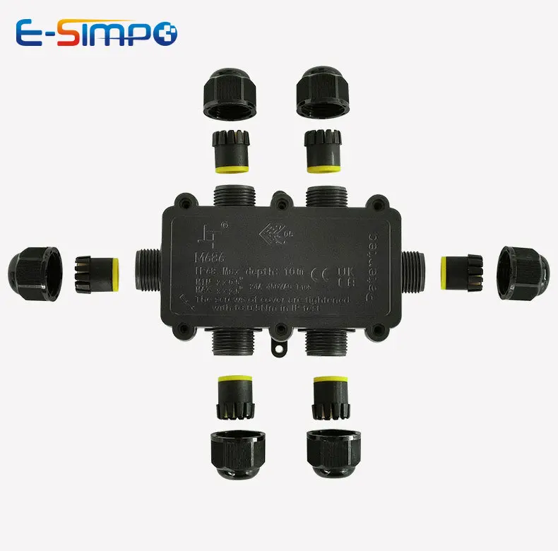 6Way 1IN5Out IP68ใต้น้ำสายไฟกล - Outdoor Lighting Wire Connectors บทวิจารณ์และราคา