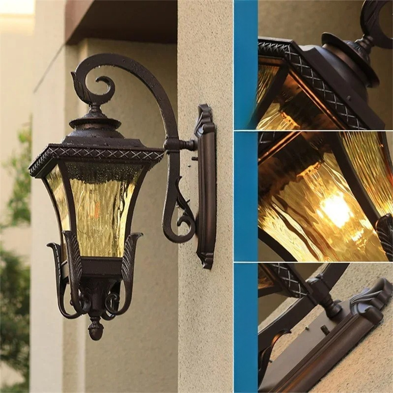 โคมไฟติดผนังกลางแจ้งสไตล์ยุโรป - Outdoor Lighting Wall Mount บทวิจารณ์และราคา