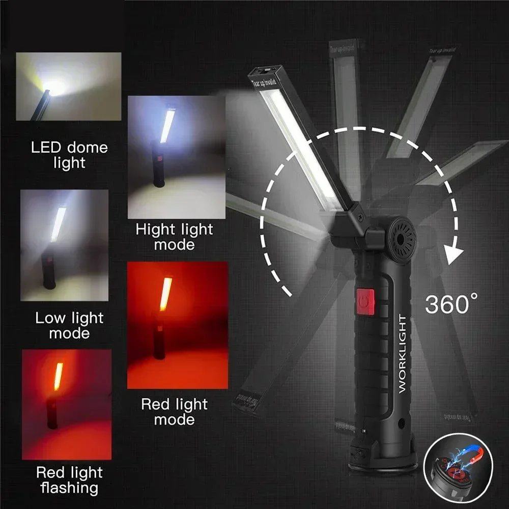 ไฟฉาย LED COB แบบชาร์จไฟได้ผ่า - Outdoor Lighting Landscape บทวิจารณ์และราคา