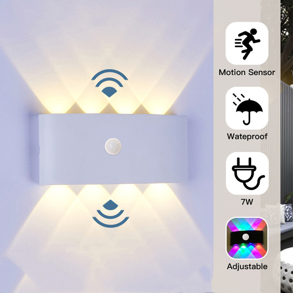 PIR Motion Sensor โคมไฟติดผนัง - Outdoor Lighting Wall Mount บทวิจารณ์และราคา