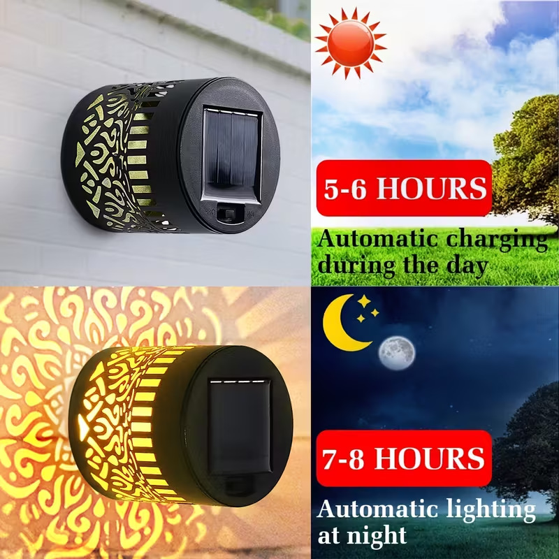 โคมไฟติดผนัง LED พลังงานแสงอาท - Solar Lantern Hanging บทวิจารณ์และราคา