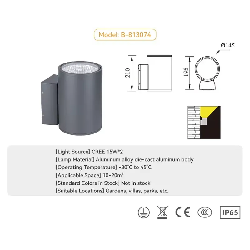 โคมไฟติดผนังแบบขายส่ง ดีไซน์สว - Outdoor Lighting Wall บทวิจารณ์และราคา