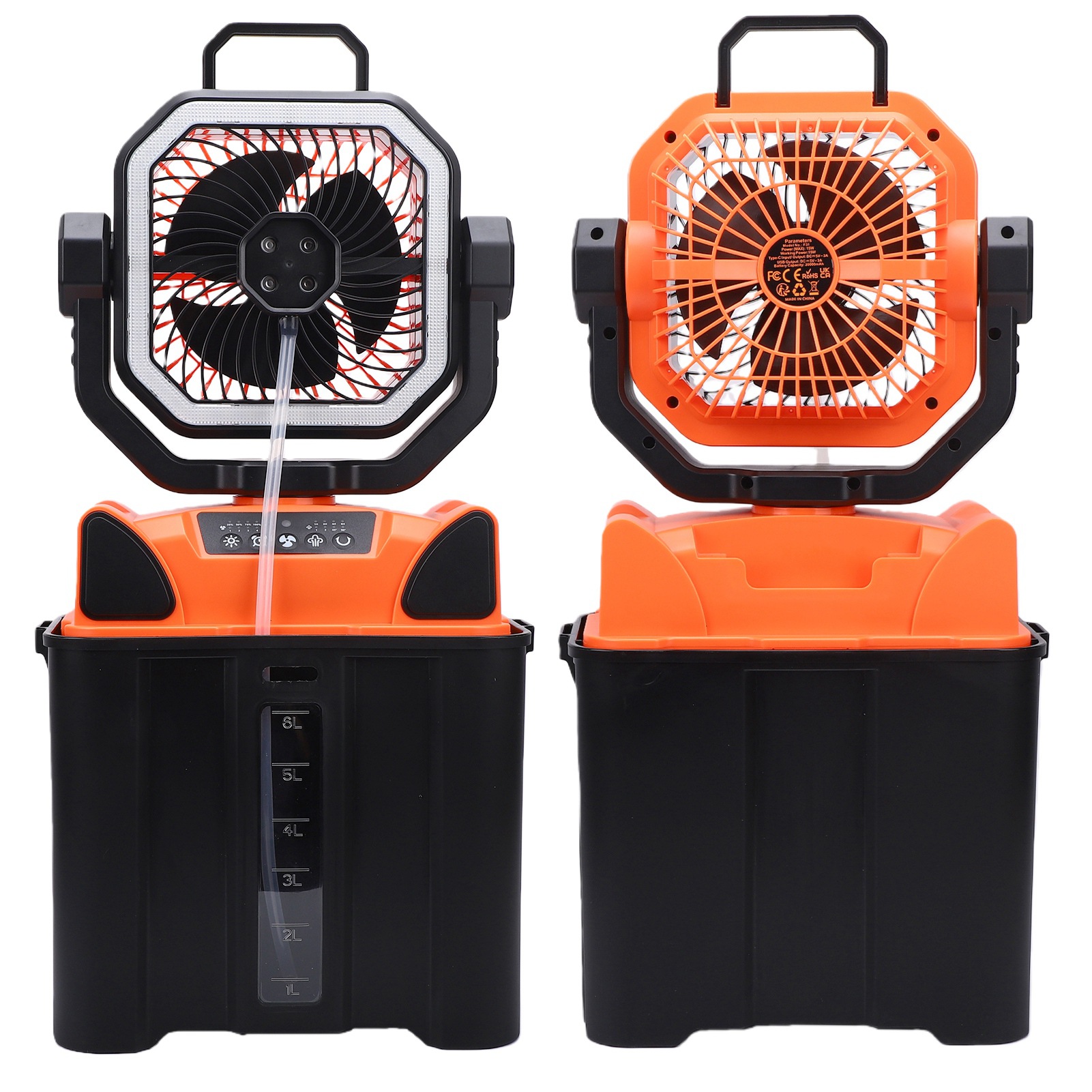 พัดลมแคมป์ปิ้งแบบชาร์จไฟได้พร้ - Outdoor Lighting Battery Powered บทวิจารณ์และราคา